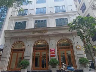 Cho thuê toà nhà phố nguyễn văn huyên cầu giấy, diện tích 130m2 x 6 tầng sạch đẹp, mặt tiền 10m