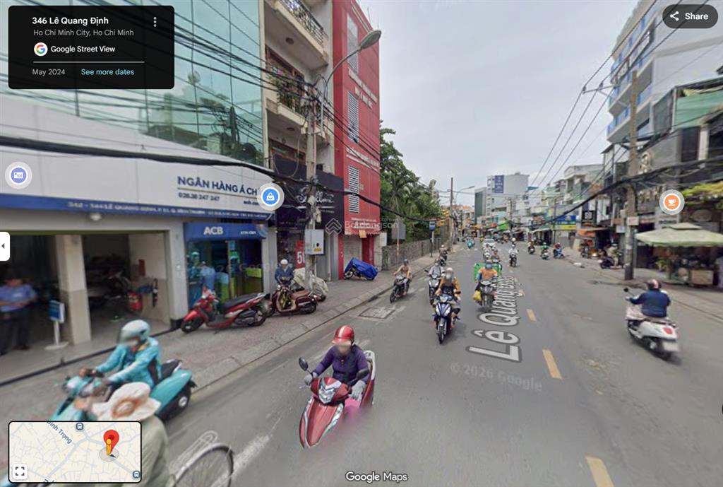 Bán nhà mặt tiền lê quang định 92 m2, quận bình thạnh