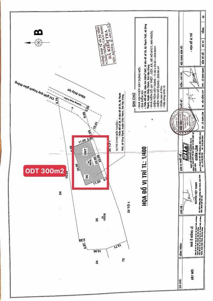 Chính chủ bán 2.135 m2 đất gần bệnh viện số 10, vị trí đẹp sẵn nền, đã ép cọc, sẵn 300m2 thổ cư