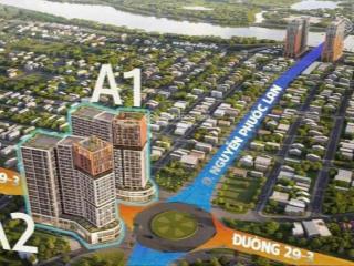 Căn 1pn + rẻ nhất sun cora tower hòa xuân  tầng 4  dt 54,4m2 giá gốc cđt không chênh 2,729 tỷ