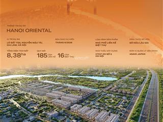Gia lâm lên quận đầu tư hanoi oriental lời ngay 3 tỷ khi chưa kịp nhận nhà!