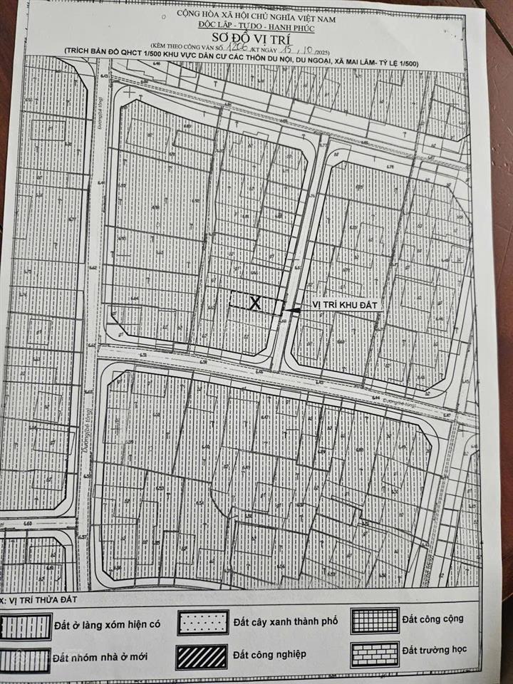 Bán đất sát đường 3, đông anh, giá siêu hời 7,2 tỷ, 70m2, mặt tiền 4.38m