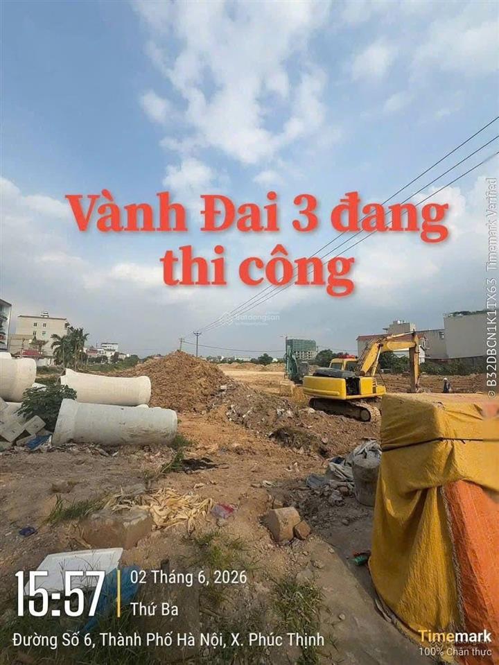 Cần bán gấp lô đất nhỏ xinh  cách 500m ra đường vành đai 3 rộng 80m đang thi công