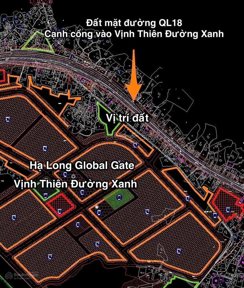 Bán gấp lô đất 340m2 mặt đường ql18, gần hạ long xanh, giá hạt rẻ ạ