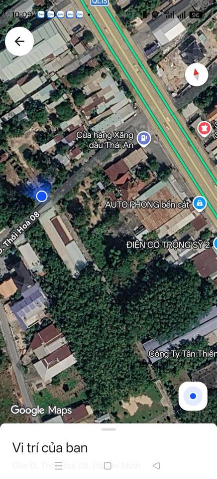 Chính chủ gửi bán gấp lô đất mặt tiền đường thới hòa 08, xã bến cát, bình dương diện tích 356,3m²