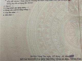 Bán đất phường phước hoà tp phú mỹ tp hồ chí minh