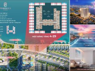Hàng hiếm peninsula! view sông hàn chỉ 61tr/m2  full nội thất liền tường  dòng tiền 30tr/tháng