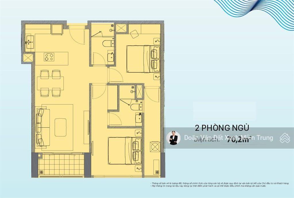 Chính chủ chuyển nhượng căn hộ cao cấp 2pn 69,3m2  view trực diện sông hàn  đã có sổ hồng