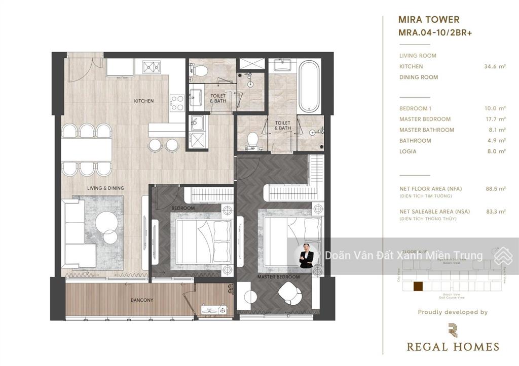 Đừng chỉ mua nhà, hãy sở hữu ngay không gian 88,5m²  2pn chuẩn resort wellness tại đà nẵng