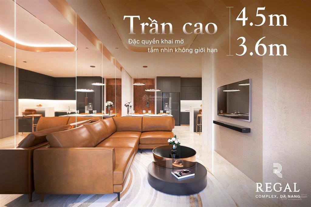Tận hưởng chất sống xa xỉ tại regal complex 2pn 83,3m view sông kề biển, full nội thất liền tường