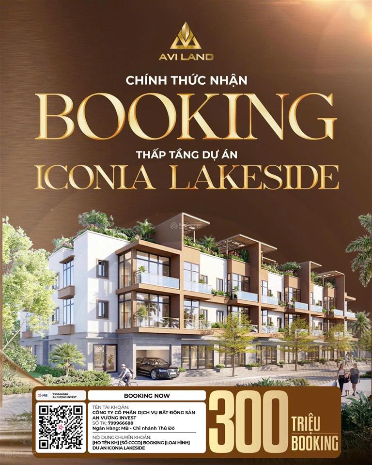 Cơ hội cuối sở hữu thấp tầng, view hồ điều hoà tại trung tâm hà đông mipec 54 tố hữu