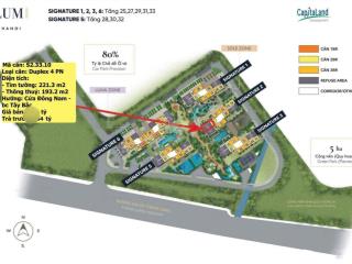 Chính chủ bán duplex 193m hướng mát siêu vip tại lumi hn.  ngay xem căn thực tế 0349 518 ***