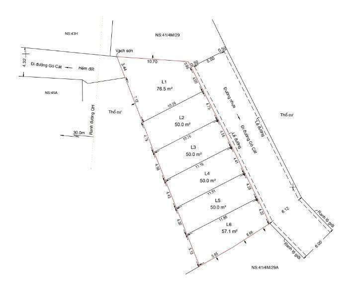 Bán đất hẻm 41 gò cát, long trường 77m², ngang 5,5m nở hậu 10,5m, hẻm ô tô 4,7 tỷ