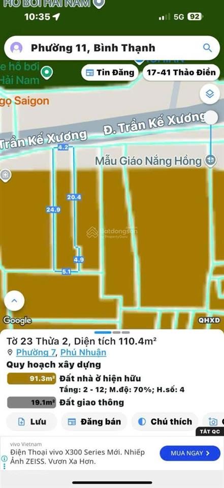 Chưa tới 200tr/m2 mt trần kế xương, vị trí đỉnh, 4,2x25 nở hậu, chủ đang ngộp ra đi sớm giá 19,9 tỷ