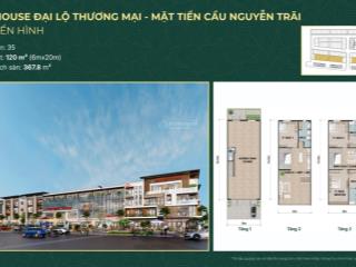 Bán shophouse đại lộ the greenery 2 chân cầu nguyễn trãi  trục bắc nam lê hồng phong