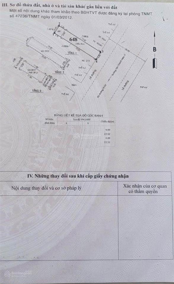 Bán nhà mặt tiền dương thị mười, 4 lầu mới cứng, chỉ 12 tỷ, gần bệnh viện quận 12, kinh doanh tốt
