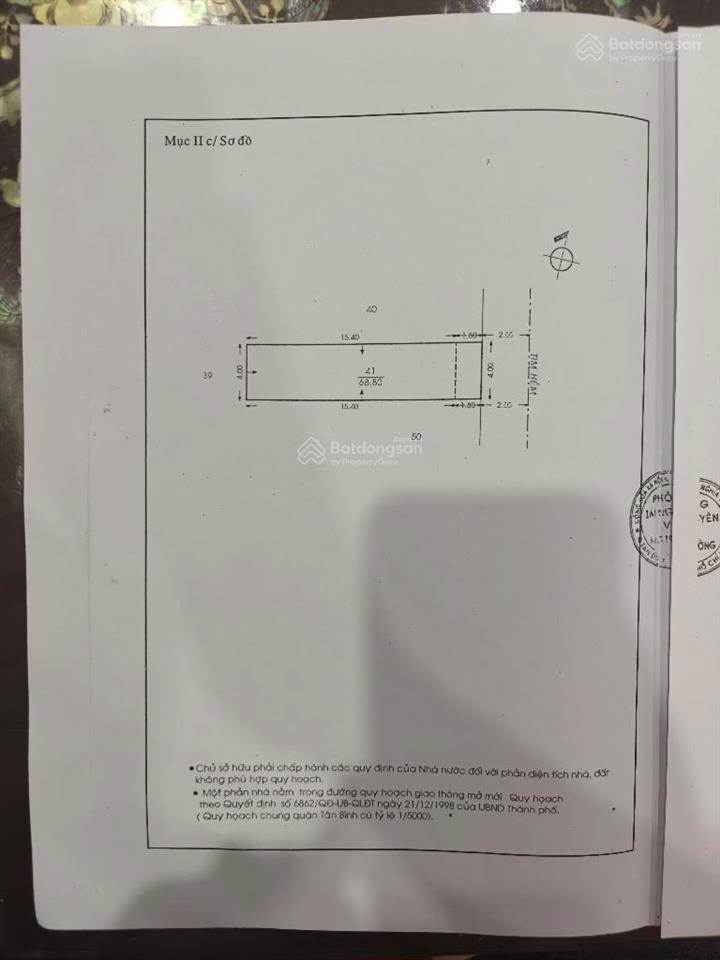 Hẻm ôto 4m thông lý thường kiệt.q tân bình  70m2 (4x17m)  sổ a4  giá tốt nhỉnh 6 tỷ