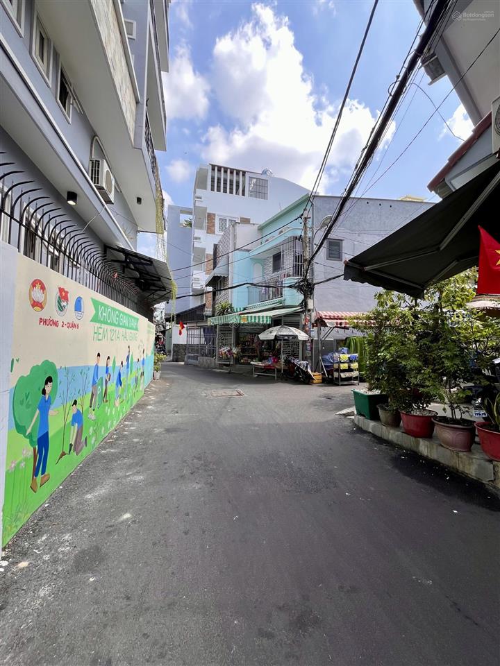 Chủ định cư bán gấp  5 tầng  hẻm 4m thông thoáng  sát chợ bình tây  6.7 tỷ (hỗ trợ bank)