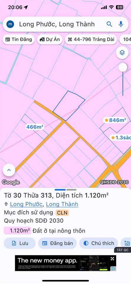 Sang nhượng 960m2 cạnh sân bay long thành chỉ 3tỷ850 sổ sẵn giá bán gấp trong tháng