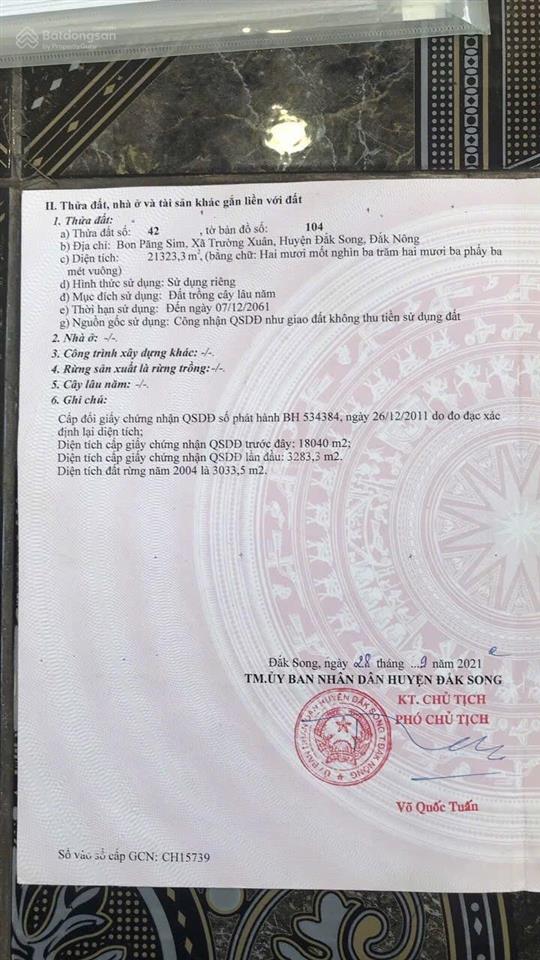 Đất trang trại 2ha3 hơn 1200 cây tiêu, thu hoạch 5  7 tấn/năm