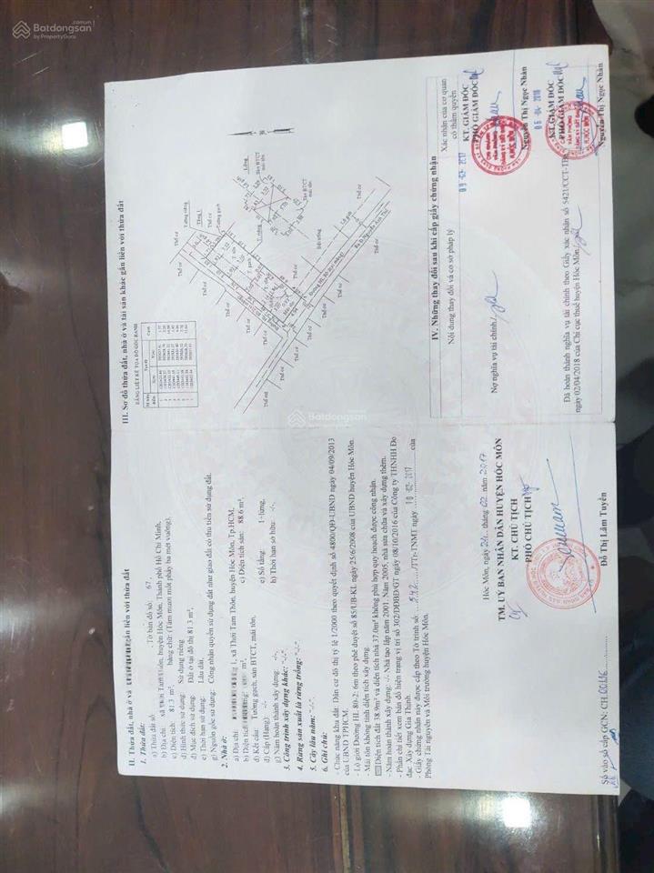 Hạ giá còn 3.55 tỷ nhà 2 tầng 80m. thới tam thôn. kế bên quận 12