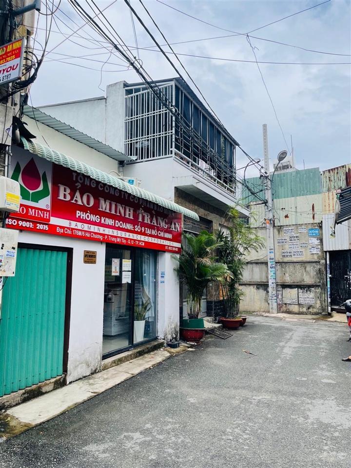 6,1 tỷ nhà đường hà chương trung mỹ tây q12 85m2 đường 6m thông