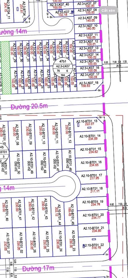 Cho thuê biệt thự thô a2.10 kđt thanh hà vị trí đẹp diện tích lớn phù hợp làm