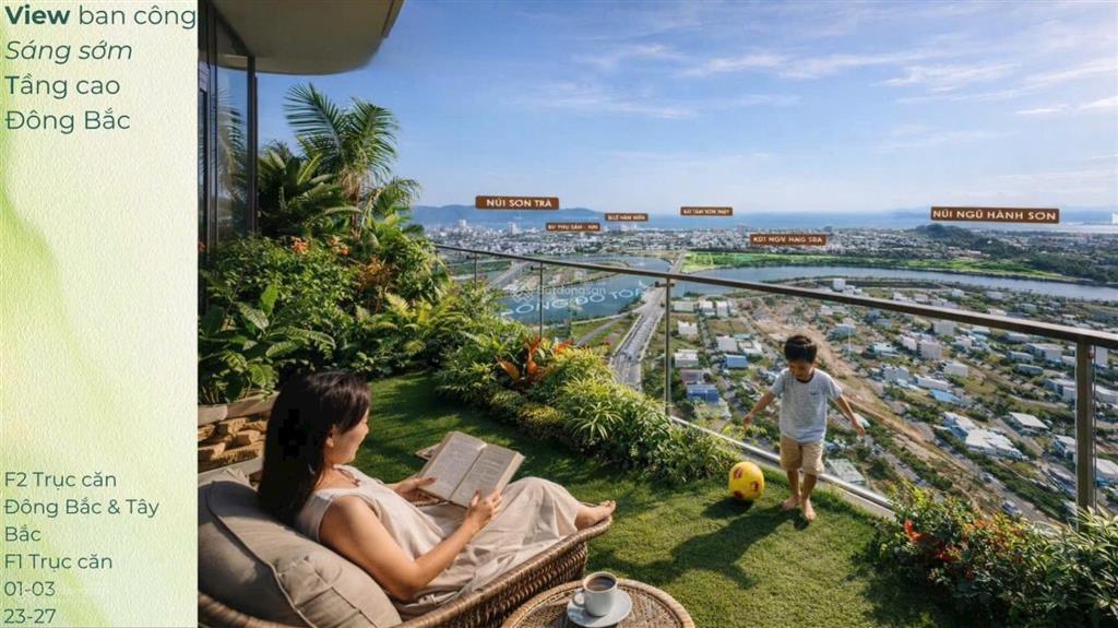 Độc quyền! căn góc 3pn sân vườn view sông, pháo hoa sun fours tower chỉ 4,924 tỷ