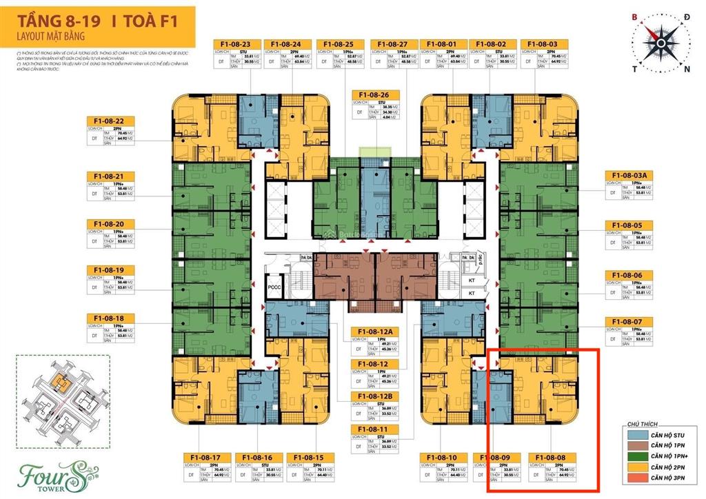 Một trong số ít! căn góc 2pn sun fours giá full 3,2tỷ