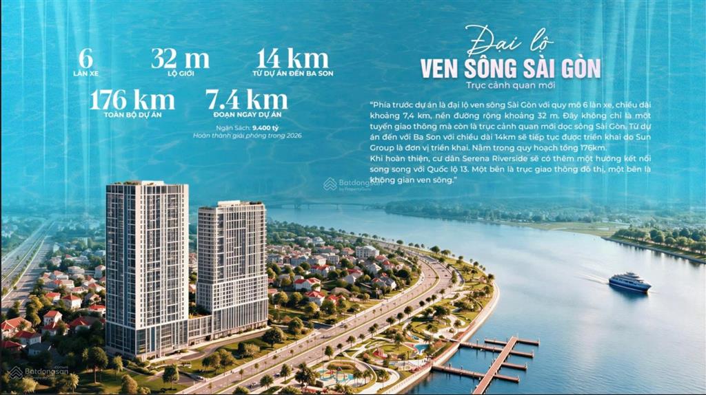 Chỉ với 400tr sở hữu căn hộ ven sông sài gòn  serena riverside
