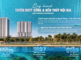 Bán căn hộ serena riverside 2pn2wc 68m2 giá chỉ 3ty6. thanh toán 20% nhận nhà. htls 100% 24 tháng.