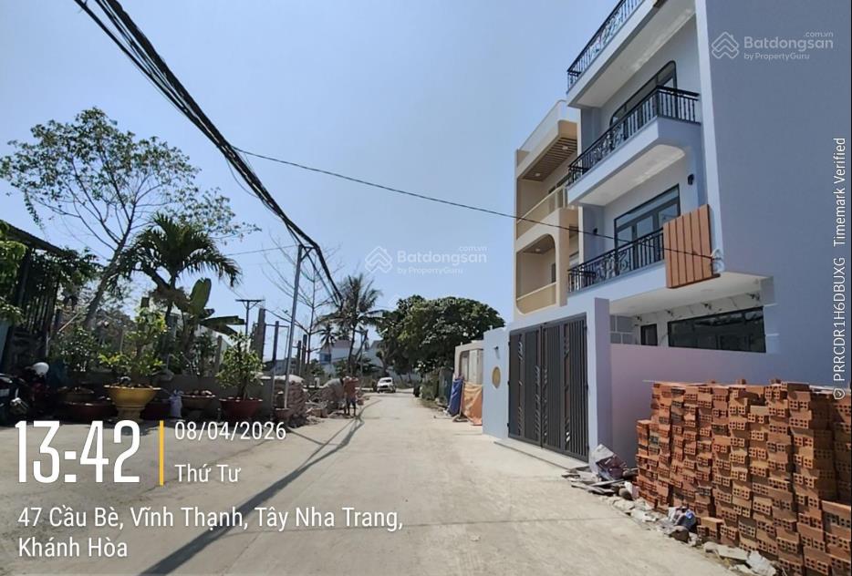 Nhà đẹp 3 tầng đường rộng 6,5m phường tây nha trang, khánh hòa. sổ hồng hoàn công