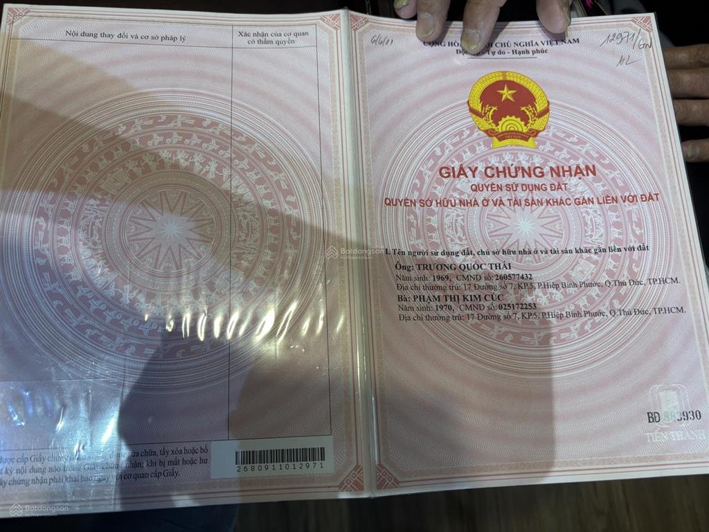 Bán nhà riêng tại 17 đường số 7, kp 16, 12 tỷ, 96m2, hàng hiếm tại thủ đức