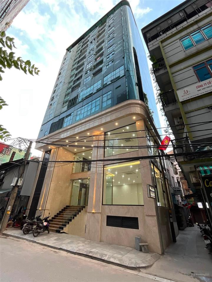 Siêu phẩm tòa nhà văn phòng, lê văn lương, 120m2, 10 tầng, mt 12m, lô góc, có hầm thu 140 tr/th
