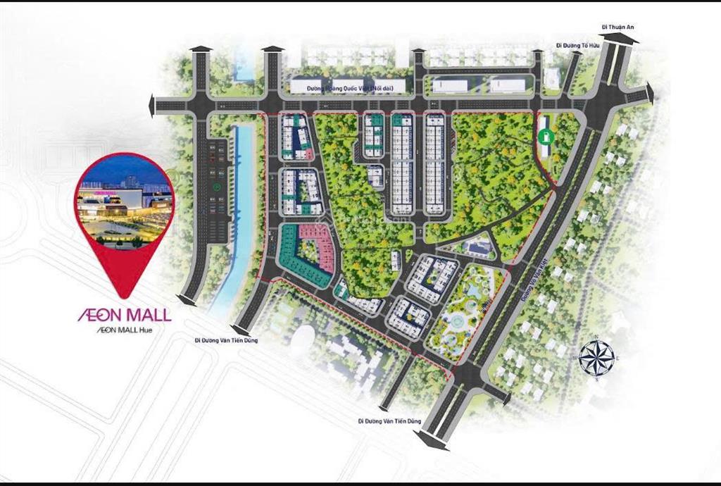 Chính thức nhận booking siêu phẩm biệt thự gardenia huế sát vách aeon mall  dự kiến chỉ từ 5 tỷ