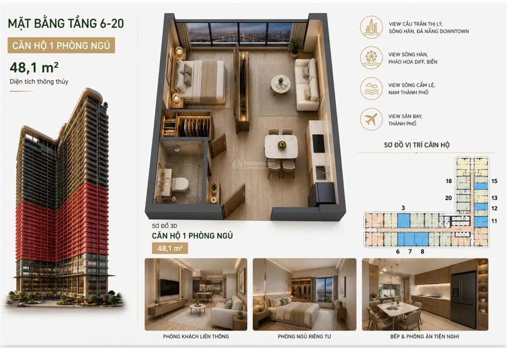 Peninsula private đà nẵng nhận booking căn view sông hàn, biển mỹ khê, giá dự kiến từ 65tr/m2
