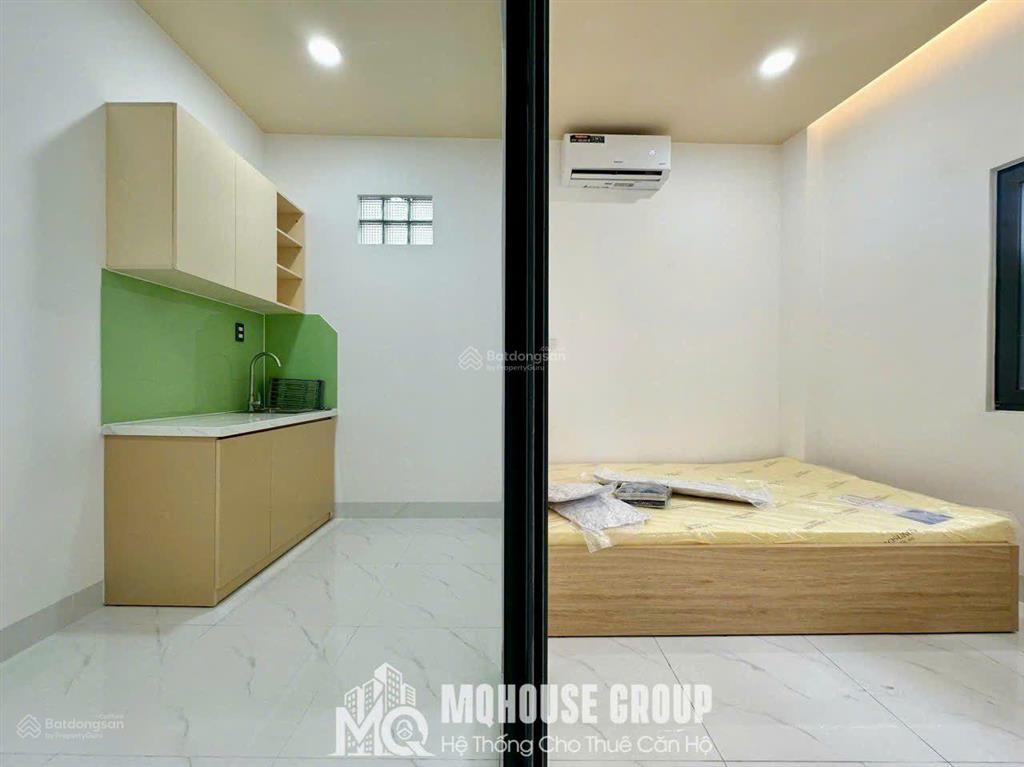 Cho thuê căn hộ 1 phòng ngủ tách bếp mới xây gần chợ thạch đà