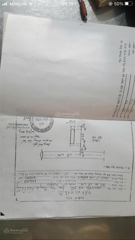 Chính chủ cần bán nhanh nhà mặt tiền 20 phạm hồng thái (đối diện công viên)