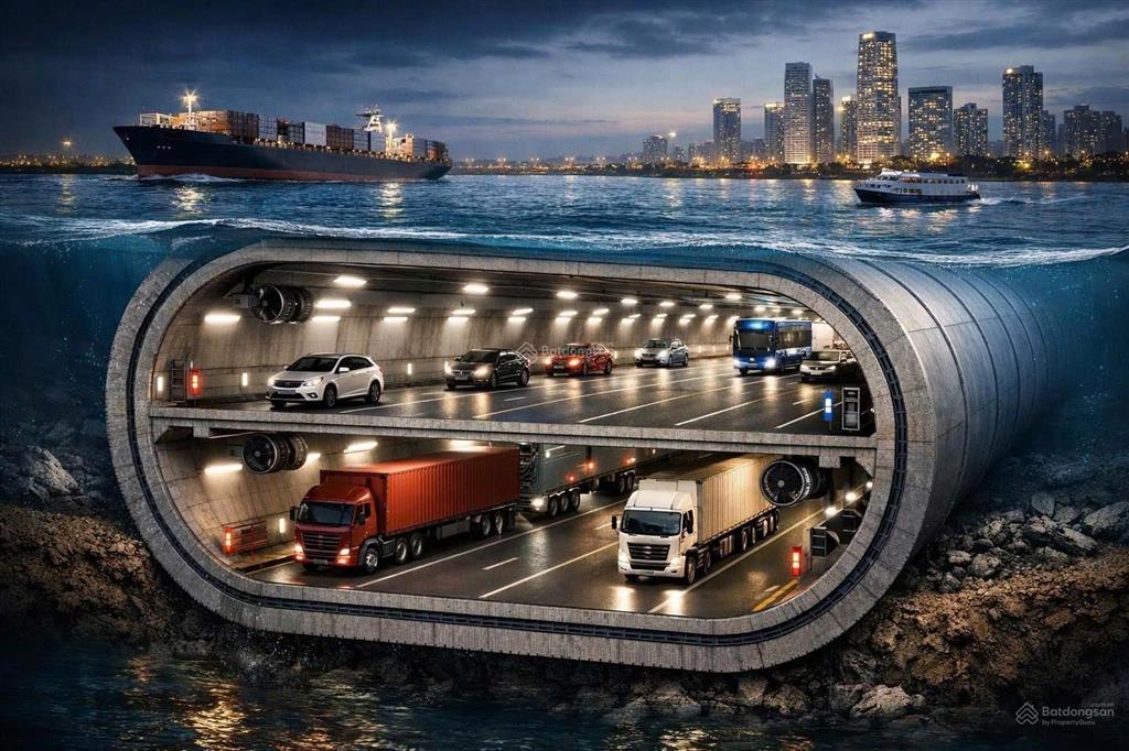 Liền kề vị trí siêu đẹp ngay cạnh hầm cầu vượt sông đầu tiên tại hà nội mà giá chỉ từ 16 tỷ/lô