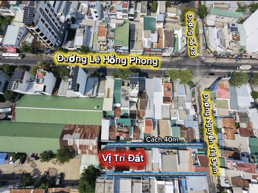 Đất 2 mặt tiền trước sau, cách đường nguyễn thị định chỉ 30m. gần lê hồng phong chỉ 60m. hẻm 2  3m