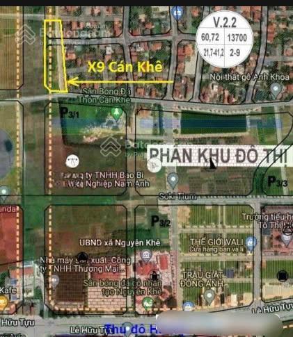 Bán lô 114 m đấu giá x9 cán khê nguyên khê đông anh, đường rộng 40m, gần lê hữu tựu, giá siêu rẻ