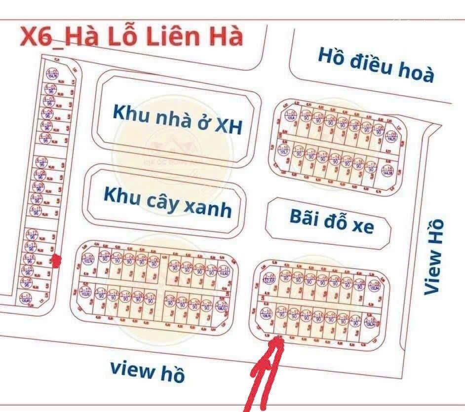 Bán lô đất đẹp 90m2 đấu giá x6 hà lỗliên hàđông anh, bắt sóng cầu tứ liên, gần vin liên hà,giá rẻ
