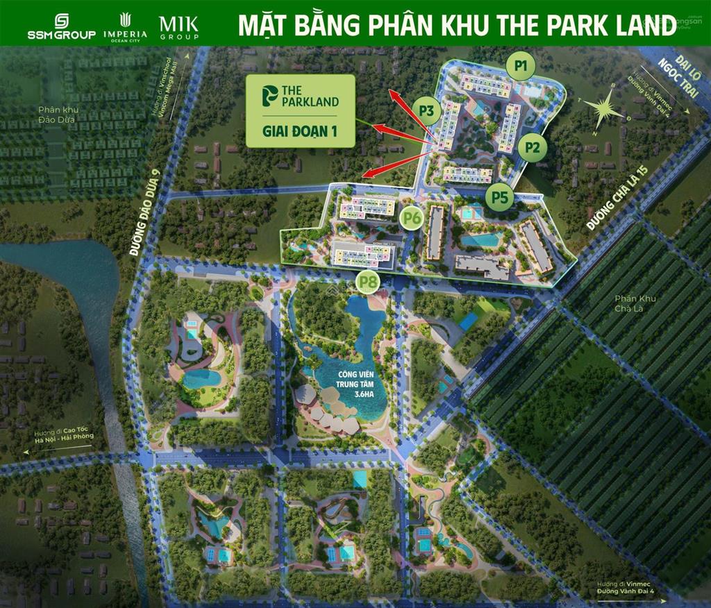 0907 351 ***  duy nhất căn 2pn + 1 góc, rộng 74,5m2 giá 3,614 tỷ the parkland vinhomes ocean park 2