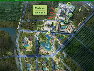 0907 351 ***  duy nhất căn 2pn + 1 góc, rộng 74,5m2 giá 3,614 tỷ the parkland vinhomes ocean park 2