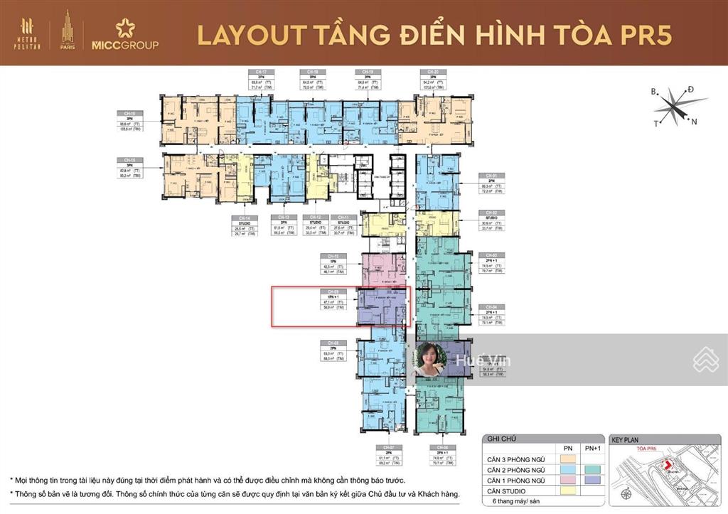 0907 351 ***  căn 1pn+1 giá tốt, tầng trung, tòa pr5, tiến độ 2 năm the paris