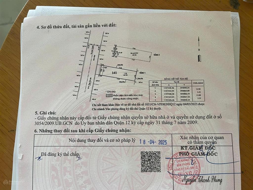 Bán nhà riêng 45m2, 5,2 tỷ, tân thới nhất, quận 12, tp.hcm