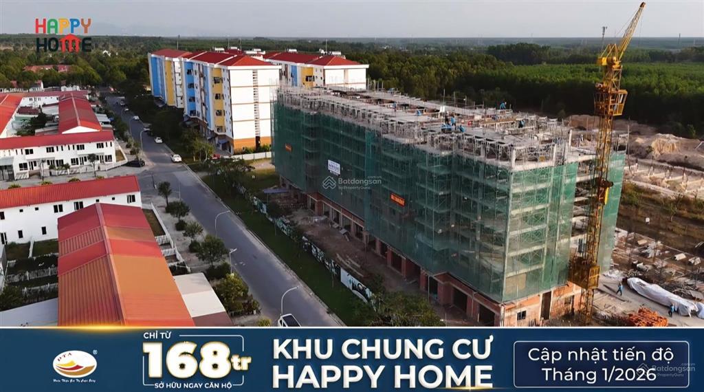 Nhà ở xã hội happy home nhơn trạch chính thức tiếp nhận hồ sơ đăng ký tòa mới giá tổng 535 tr/căn