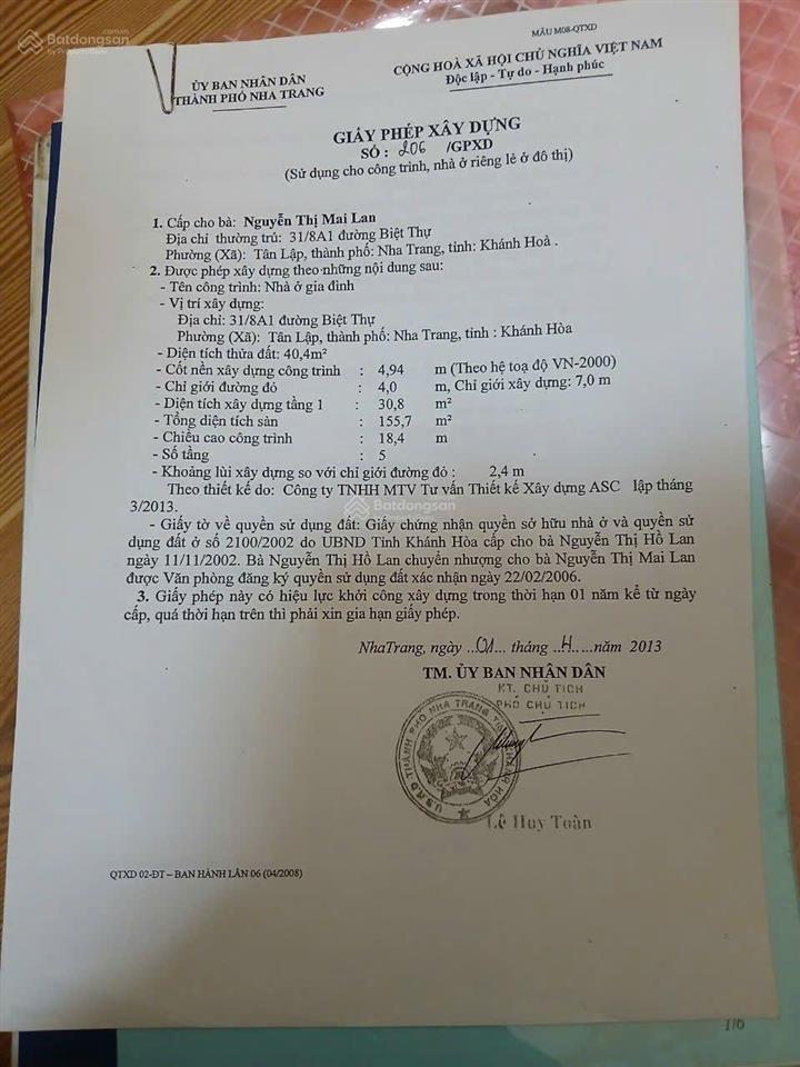 Bán khách sạn đường biệt thự đang cho thuê 60tr/tháng