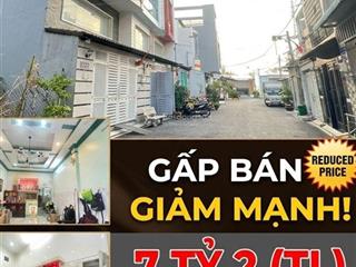 [gấp bán giảm mạnh 1 tỷ 8] đường 8m tô hiệu, 4 tầng, dt 4,2x18 giá 7 tỷ 2 tl