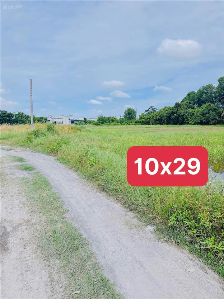 Bán 10x29m đất đức hòa hạ, đức hòa, long an  giáp kcn tân đức  giá đầu tư